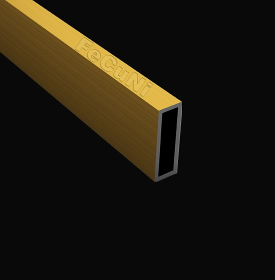Gold-matte-finished-flat-tubes
